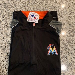 Majestic Miami Marlins quarter-zip